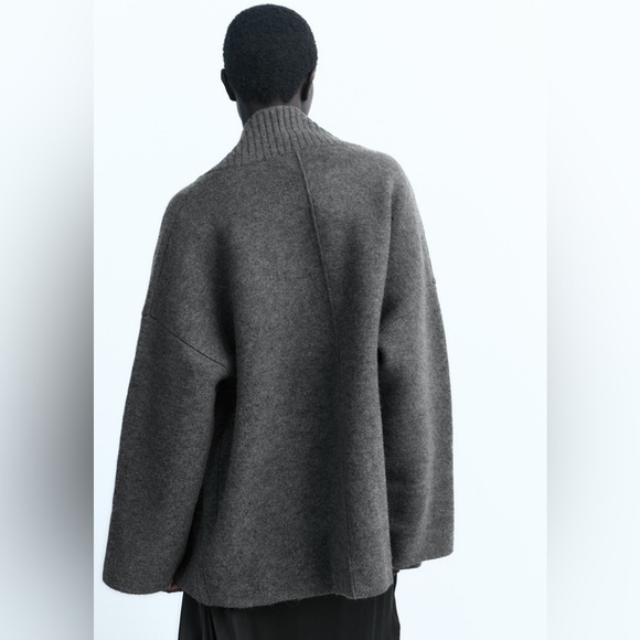 Zara Wool Oversized Coat NWT - Picture 6 of 16